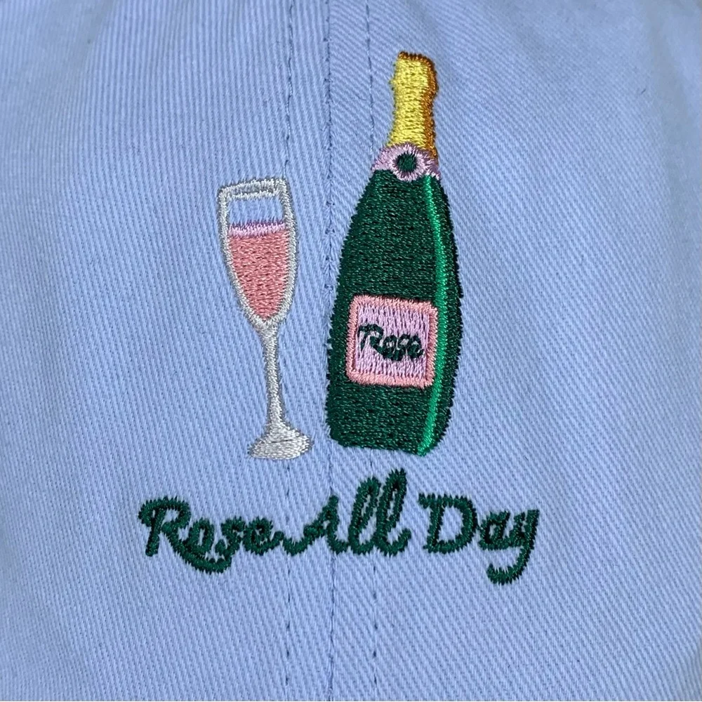 New David and Young Blue Rose All Day Embroidered Baseball Cap Hat